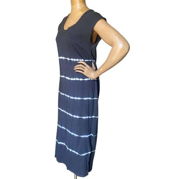 Universal Thread Casual Tee-Shirt Midi Dress Sz S Tie Dye Stripe #134P - Picture 3 of 6